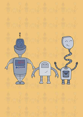 Three Adorable Robots