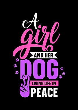 Dog Girl Peace
