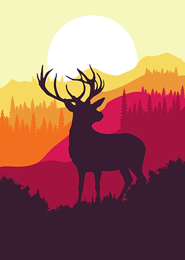 minimalist deer