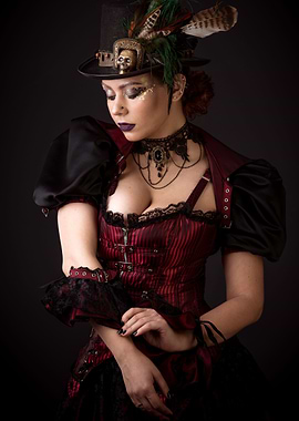 Steampunk Young Woman