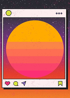 Vaporwave sunset