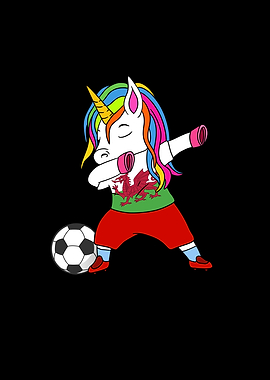 Wales Soccer Dabbing Gift