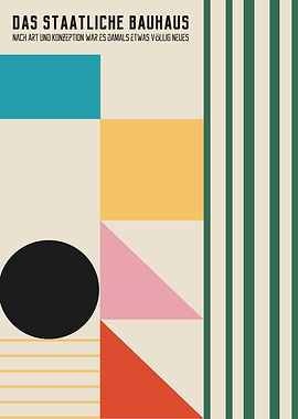 Minimalist Bauhaus Shapes