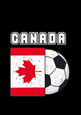 Canada Soccer Team Flag