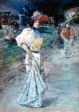 Elegant in Japanese garden