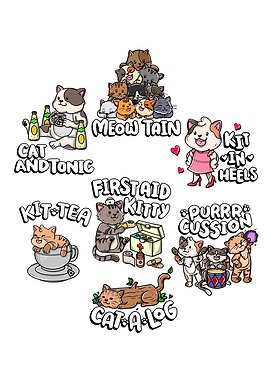 Cute Funny Cat Pun Cute