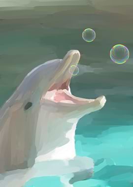 dolphin painting