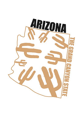 Arizona State Map USA