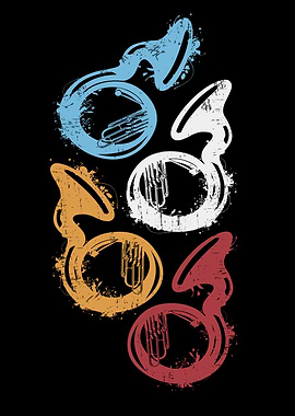 Retro Sousaphone Music