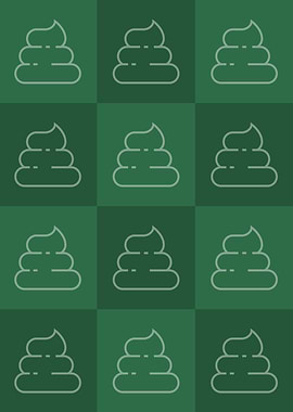 Poop Icons Art Green 1