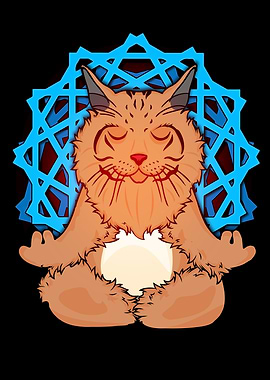 Maine Coon Yoga Meditation