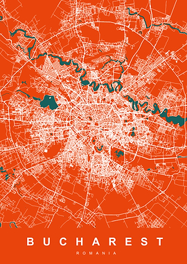 BUCHAREST Map ROMANIA