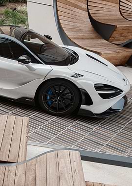 White McLaren 765LT 2021