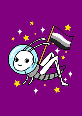 Asexual Pride Grasshopper
