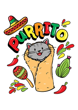 PURRRITO Cat Shirt Cat