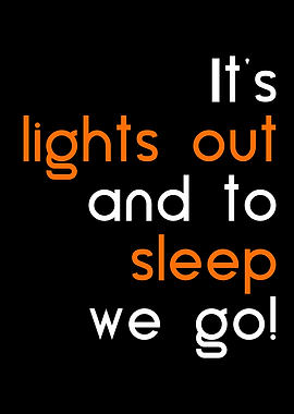 Lights and and sleep