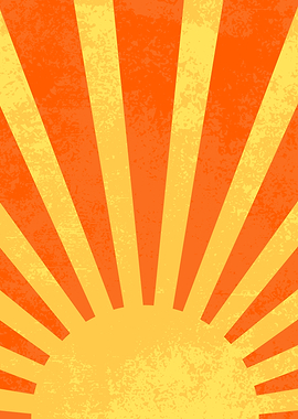 Orange Yellow Sun Rays