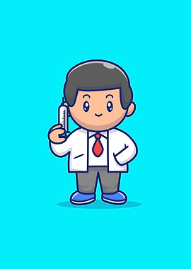 Cute Doctor Holding Inject