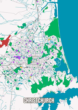 City Map OF Christchurch