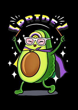 Avocado Nonbinary Pride