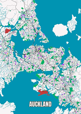 City Map OF Auckland