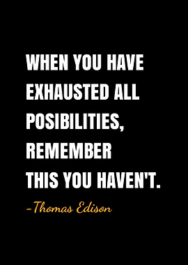 Thomas Edison quotes