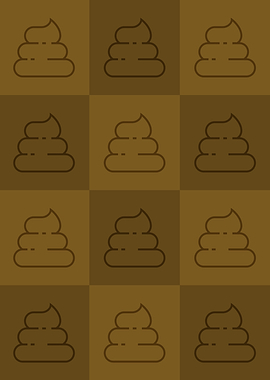 Poop Icons Art Yellow 3