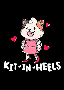 Funny KIT IN HEELS Kitty
