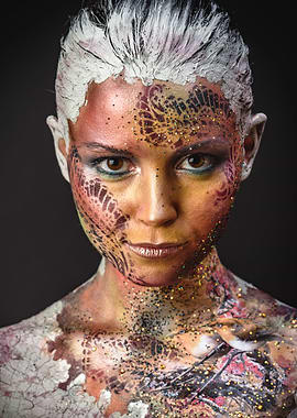 Bird Girl Fantasy Makeup