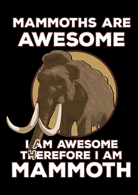 Funny Mammoth Design For P