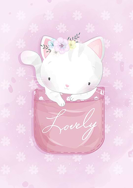 Cute Cat Inside The Pocket