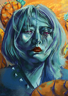 Surreal Cactus Portrait