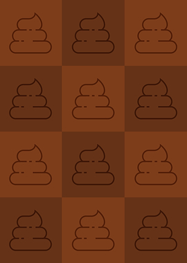 Poop Icons Art Orange 3