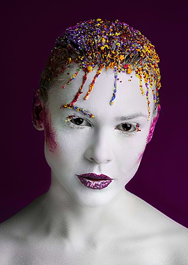 Portrait of a girl with a