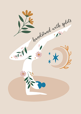 Boho Yoga Girl Flowers