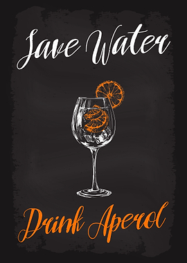 Save Water Drink Aperol