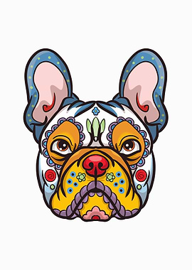 frechbulldog ilustration