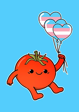 Tomato Balloon Trans Pride