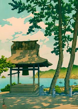 Ukiyo e Shogetsuin Temple