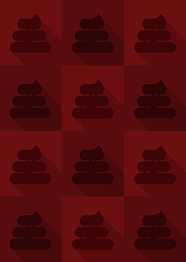 Poop Icons Art Red 6
