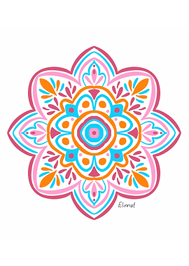 Sunny summer mandala