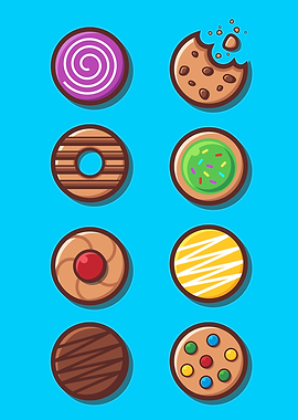 Cute Cartoon Cookies