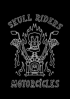 skull moto rider
