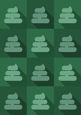 Poop Icons Art Green 4