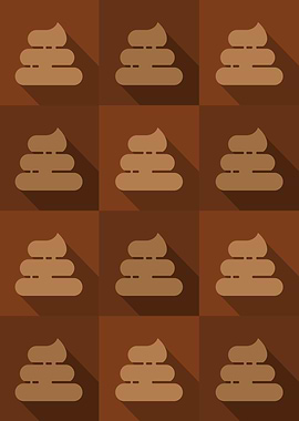 Poop Icons Art Orange 4