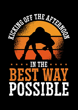 American football kicking