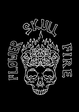 skull flower fire