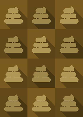 Poop Icons Art Yellow 4