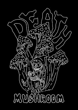 black skull mushroom