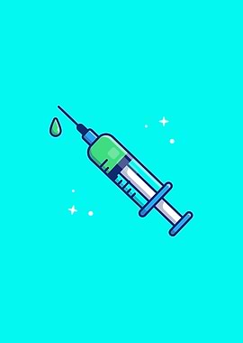 Injection Syringe Cartoon